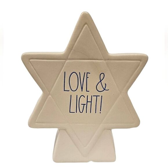 RAE DUNN Hanukka Ceramic Star - Picture 1 of 6